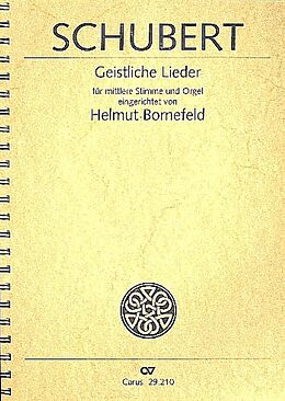 Franz Schubert Notenblätter Geistliche Lieder für Gesang (mittel)