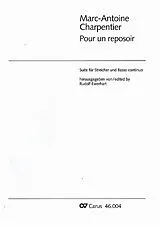 Marc Antoine Charpentier Notenblätter Pour un reposoir suite