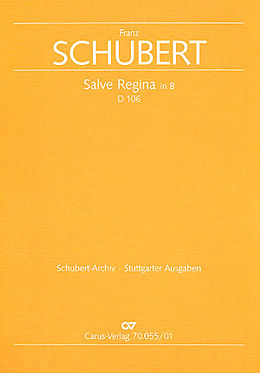 Franz Schubert Notenblätter Salve Regina B-Dur D106