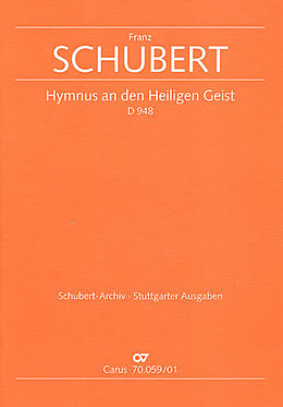 Franz Schubert Notenblätter Hymnus an den heiligen Geist D948