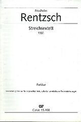 Friedhelm Rentzsch Notenblätter Streichsextett 1981 für 2 Violinen