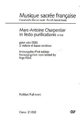 Marc Antoine Charpentier Notenblätter In festo purificationis H318