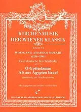 Wolfgang Amadeus Mozart Notenblätter 2 deutsche Kirchenlieder KV343