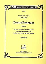 Michael Haydn Notenblätter DUETTO PASTORUM KANTATE FUER