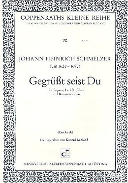 Johann Heinrich Schmelzer Notenblätter Gegrüsst seist du