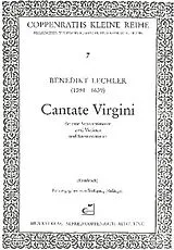 Benedikt Lechler Notenblätter Cantate virgini für 2 Soprane