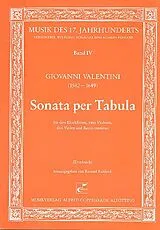Giovanni Valentini Notenblätter Sonata per tabula
