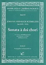 Johann Heinrich Schmelzer Notenblätter Sonata a 2 chori