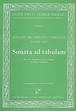Johann Heinrich Schmelzer Notenblätter Sonata ad tabulam