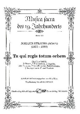 Johann (Sohn) Strauss Notenblätter Tu qui regis totum orbem
