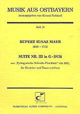 Rupert Ignaz Mayr Notenblätter Suite Nr.3 G-Dur