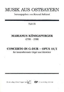 Marianus Königsperger Notenblätter Concerto G-Dur op.18,1