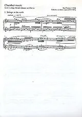 Józef Swider Notenblätter Chamber Music für Gesang (tief) und Klavier