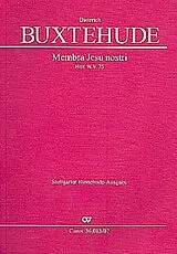 Dieterich Buxtehude Notenblätter Membra Jesu nostri BuxWV75