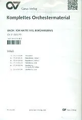 Johann Sebastian Bach Notenblätter Ich hatte viel Bekümmernis (1. Fassung)