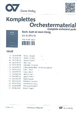 Johann Sebastian Bach Notenblätter Gott ist mein König