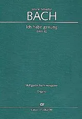 Johann Sebastian Bach Notenblätter Ich habe genung BWV82 Fassung 2