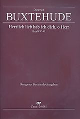 Dieterich Buxtehude Notenblätter Herzlich lieb hab ich dich o Herr BuxWV41