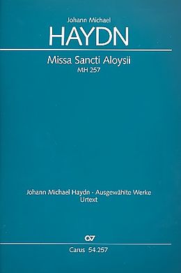 Johann Michael Haydn Notenblätter Missa Sancti Aloysii MH257 für Soli