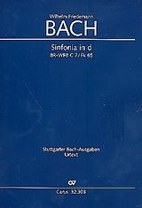 Wilhelm Friedemann Bach Notenblätter Sinfonia d-Moll BR-WFBC7/Fk65