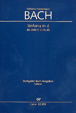 Wilhelm Friedemann Bach Notenblätter Sinfonia d-Moll BR-WFBC7/Fk65
