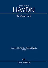 Johann Michael Haydn Notenblätter Te Deum C-Dur Hob.XXIIIc-1