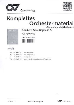 Franz Schubert Notenblätter Salve Regina in A D676