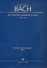 Johann Sebastian Bach Notenblätter Auf Christi Himmelfahrt allein