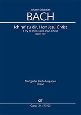 Johann Sebastian Bach Notenblätter Ich ruf zu dir Herr Jesu Christ