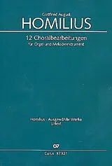 Gottfried August Homilius Notenblätter 12 Choralbearbeitungen