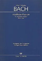 Johann Sebastian Bach Notenblätter Matthäus-Passion BWV244