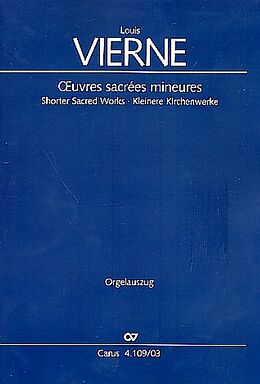 Louis Victor Jules Vierne Notenblätter Oeuvres sacrées mineures