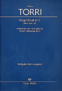 Pietro Torri Notenblätter Magnificat in C BWV Anh30 für 8 Stimmen