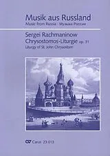 Sergei Rachmaninoff Notenblätter Chrysostomos-Liturgie op.31