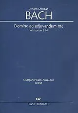 Johann Christian Bach Notenblätter Domine ad adjuvandum me