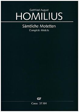 Gottfried August Homilius Notenblätter Ausgewählte Werke Reihe 3 - Kirchenwerke ohne Orchester Band 1