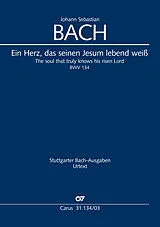 Johann Sebastian Bach Notenblätter Ein Herz das seinen Jesum lebend weiss