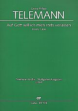 Georg Philipp Telemann Notenblätter Auf Gott will ich mich stets verlassen TWV1-100