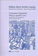 Francesco Gasparini Notenblätter Missa a quattro voci
