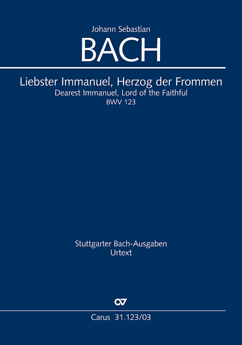 Liebster Immanuel, Herzog der Frommen (Klavierauszug)