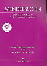 Felix Mendelssohn-Bartholdy Notenblätter Wie der Hirsch schreit op.42 Psalm 42