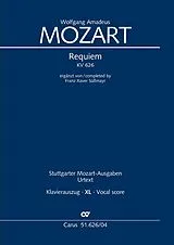 Kartonierter Einband Requiem (Klavierauszug XL) von Wolfgang Amadeus Mozart