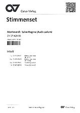 Claudio Monteverdi Notenblätter Salve regina SV283