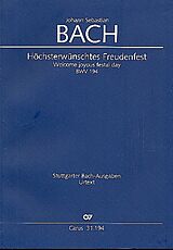 Johann Sebastian Bach Notenblätter Höchsterwünschtes Freudenfest