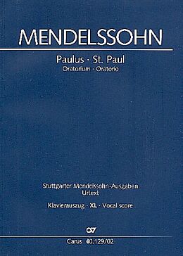 Felix Mendelssohn-Bartholdy Notenblätter Paulus op.36 MWVA14