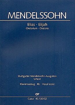 Felix Mendelssohn-Bartholdy Notenblätter Elias op.70 MWVA25