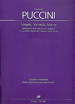 Giacomo Puccini Notenblätter Sonate, Versetti, Marce