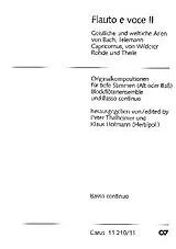  Notenblätter Flauto e voce Band 2