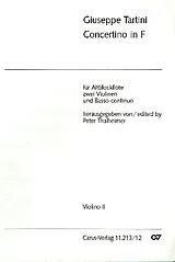 Giuseppe Tartini Notenblätter Concertino F-Dur