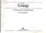 Lothar Graap Notenblätter Er ist das Brot, er ist der Wein
